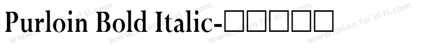 Purloin Bold Italic字体转换